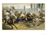 Buy The Fall of Rome Alaric's Visigoths Ride Exuberantly into Rome at AllPosters.com