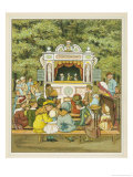 Buy Children Watch the "Theatre Amusant" in the Tuileries Gardens Paris at AllPosters.com