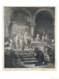Buy The Holy Roman Emperor Heinrich IV Does Penance at Canossa Modena After at AllPosters.com