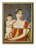 Buy Auguste Amalie Beauharnais Wife of Eugene Viceroy of Italy: with Her Daughter Josephine at AllPosters.com