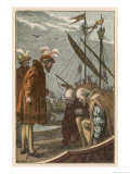 Buy Vasco Da Gama on His Return to Portugal He is Honoured by a Visit from King Manoel I at AllPosters.com