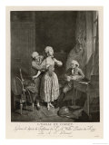 Buy L'Essai Du Corset, a Frenchwoman in Her Boudoir is Fitted with a Corset by a Staymaker at AllPosters.com