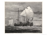 Buy Crossing the North Sea with Three Vessels Lashed Together for Protection at AllPosters.com