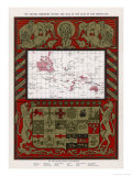 Buy Map Showing the Extent of the British Empire in 1902, The Empire on Which the Sun Never Sets! at AllPosters.com