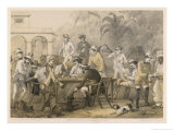 Buy Group of Men Take Morning Coffee on a British Station at AllPosters.com