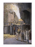 The Bessemer Process for Decarbonising Pig-Iron in a German Factory