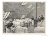 An Interior View of a Tent- Hospital