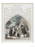 Buy Country People Greet One Another Outside the Church Porch on Christmas Morning at AllPosters.com