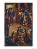 Buy Magelhaes Visits the King of Sebu Borneo at AllPosters.com