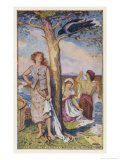 The Youngest of the Farmer's Three Daughters Agrees to Marry the Hoodie Crow Giclee Print
