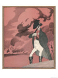 Buy Aleksandr Fyodorovich Kerensky Depicted as Napoleon Posturing While Moscow Burns at AllPosters.com