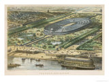 Buy Bird's-Eye View of the Site of the Exhibition Erected on the Champ De Mars at AllPosters.com