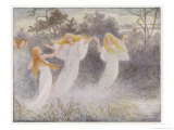 Buy Belgian Nixies  Dance  In   the Air Over Their River at AllPosters.com
