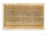 Buy The Hail of the Two-Fold Maat Decorated with Uraei and Feathers Symbolical of the Law at AllPosters.com