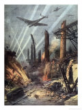 Buy German Bombers Destroy the Armaments Factories at Sheffield at AllPosters.com