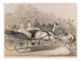 Buy Horses and Carriages Charge Down the "Mall" (The Principal Thoroughfare) of the Station at AllPosters.com