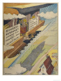 Buy Farmer Directs the Rain- Making Airship to Where He Wants His Crops Watered at AllPosters.com