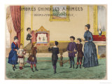 Buy Boy Demonstrates a Toy Theatre to His Brothers Sisters and Mother at AllPosters.com