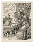 Buy German Astronomer and Cosmographer at Work on a Globe with His Compasses at AllPosters.com