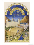 Buy Gathering the Harvest and Tending Sheep Close to the Chateau De Poitiers at AllPosters.com