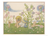 Buy Girl and a Baby Fairy Would You Believe, I Found a Fairy on Midsummer Eve! at AllPosters.com