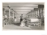 Buy Interior of Cotton Mill: Power Loom Weaving at AllPosters.com