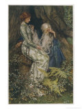 Merlin is Spellbound by His Lover Nimue