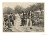Buy The Wedding of Emma and Charles, The Procession is Led by a Fiddler at AllPosters.com