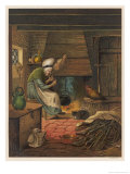 Buy The Old Cottage Woman with Her Distaff and Her Animal Companions at AllPosters.com
