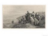 Buy The Pilgrim Fathers Watch the Mayflower Sail Home to England at AllPosters.com