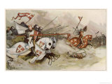 Buy First Crusade a Cavalry Charge by the Knights of Saint John Against the Saracens at AllPosters.com