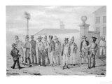 Prisoners Outside the Government Jail in Sydney Giclee Print