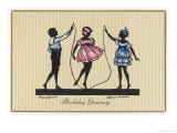 Buy Silhouette of Children Playing with a Skipping Rope at AllPosters.com