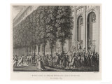 Buy In the Gardens of the Palais Royal Camille Desmoulins Climbs a Table at the Cafe Foi at AllPosters.com