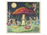 Buy Fairies at Play, a Toadstool Makes a Convenient Merry-Go- Round at AllPosters.com