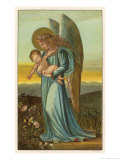 Buy Guardian Angel Walks with a Child in Its Arms at AllPosters.com
