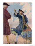 Buy Long John Silver Shakes His Fist and Threatens Captain Smollett at AllPosters.com