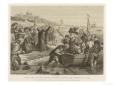 Buy The "Pilgrims" Leave Delft in the Netherlands the First Leg of Their Journey to America at AllPosters.com