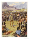 Cecil Rhodes, Statesman and Imperialist in South Africa Making Peace with the Matabele 1896