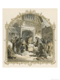 Buy At the Door of the Manor House Food is Distributed to the Poor and Needy of the Village at AllPosters.com