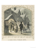 Buy Carol Singers Having Done Their Stuff are Rewarded with the Wassail Bowl at AllPosters.com