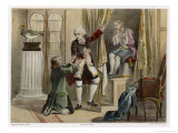 Jacques De Vaucanson French Inventor Astonishes His Servant with a Mechanical Flute-Player