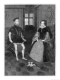 Buy Mary Tudor Catholic Queen of England with Her Husband Philip II of Spain at AllPosters.com