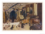 Buy Upper-Class Passengers Board a Train at AllPosters.com