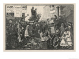 Buy The Populace of Napoli Italy Seek to Avert the Cholera Plague by a Religious Procession at AllPosters.com