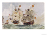Buy Thomas and Edward Howard are Sent by Henry VIII to Deal with the Scottish Captain Andrew Barton at AllPosters.com