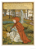 Red Riding Hood Makes a Pretty Nosegay with Wild Flowers from the Glade