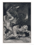 Beowulf Who Has the Strength of Thirty Men Rips off the Arm of Grendel the Monster