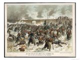 Buy The Battle of Amiens the Prussians' 44th Regiment Attack a Rail Embankment at Villers Bretonneux at AllPosters.com