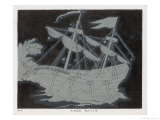 Buy The Constellation Arco Navis Which Takes the Form of a Sailing Ship at AllPosters.com